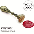 Personalized Wax Seal Stamp with Custom Logo or Design - image 1