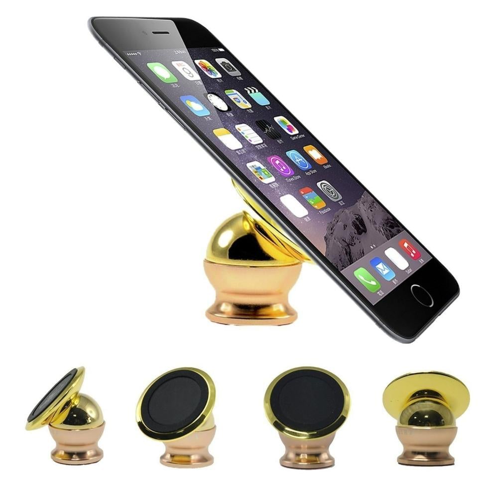 Magnetic car phone holder with golden cat design — product image 4