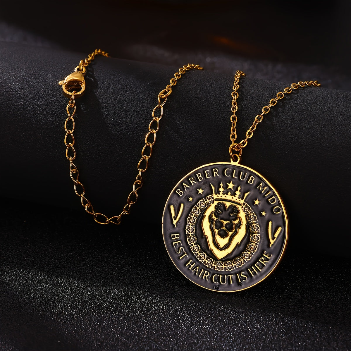 Corporate Custom [] Stainless Steel Golden Custom Color Logo Pattern Necklace, Private Custom – Corporate – image 2