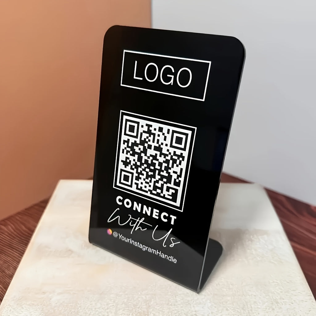 Bespoke QR Code Display Stand with Custom Logo or Design - image 2