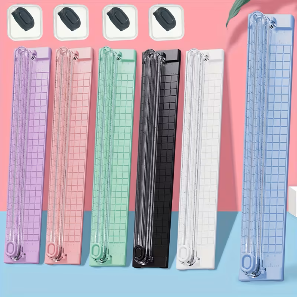 Manual paper cutter, black, A3/A4 size - safe and easy to use — product image 3