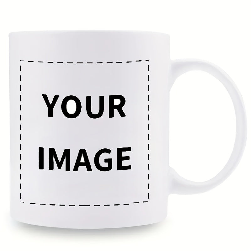 Design-Your-Own Photo Coffee Mug - Shiny Cup for Home, Workplace, Or Gifting - Sturdy & – Branded – image 2