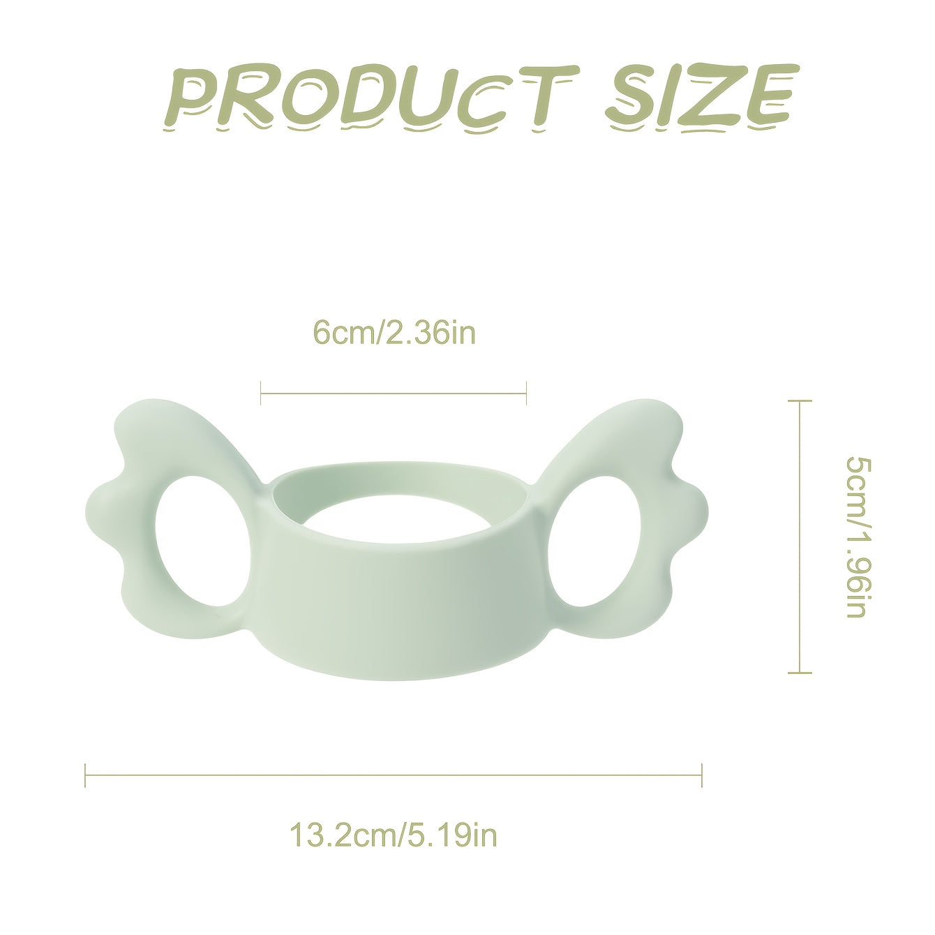 Personalized Custom Name Silicone Baby Bottle Handle, Butterfly Wing Hollow Out Anti-Slip Grip, Universal Baby… - image 2