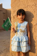 Girls' Ramadan Tiffany embellished dress for a charming Gergean look in 2026 — product image 1