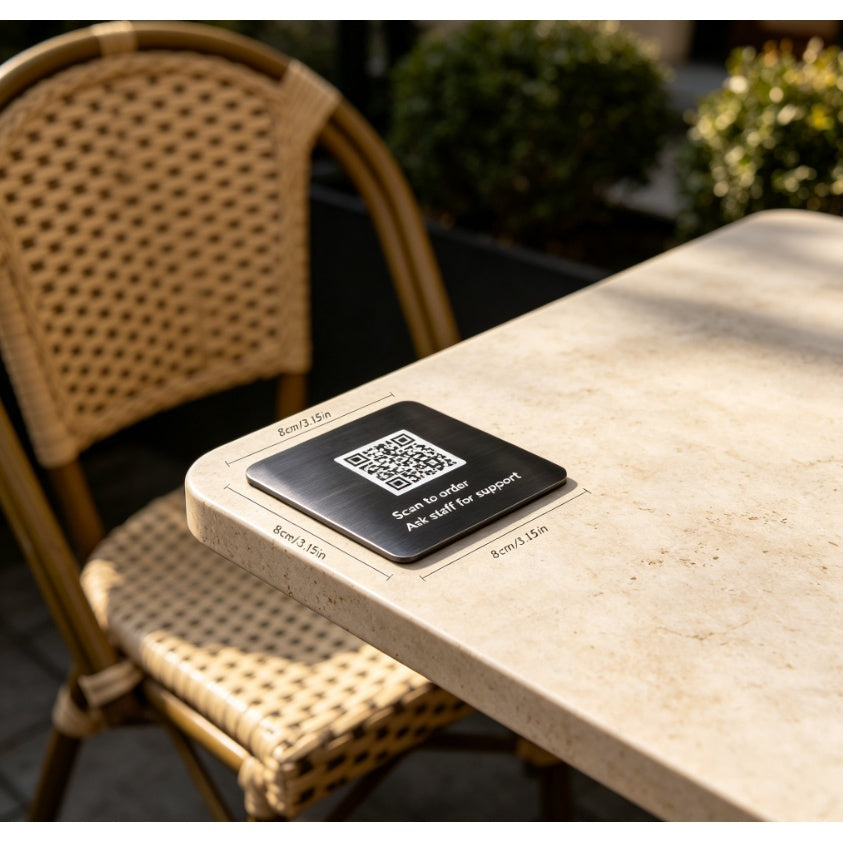 Logo-Ready QR Table Sign with Custom Logo or Design - image 2