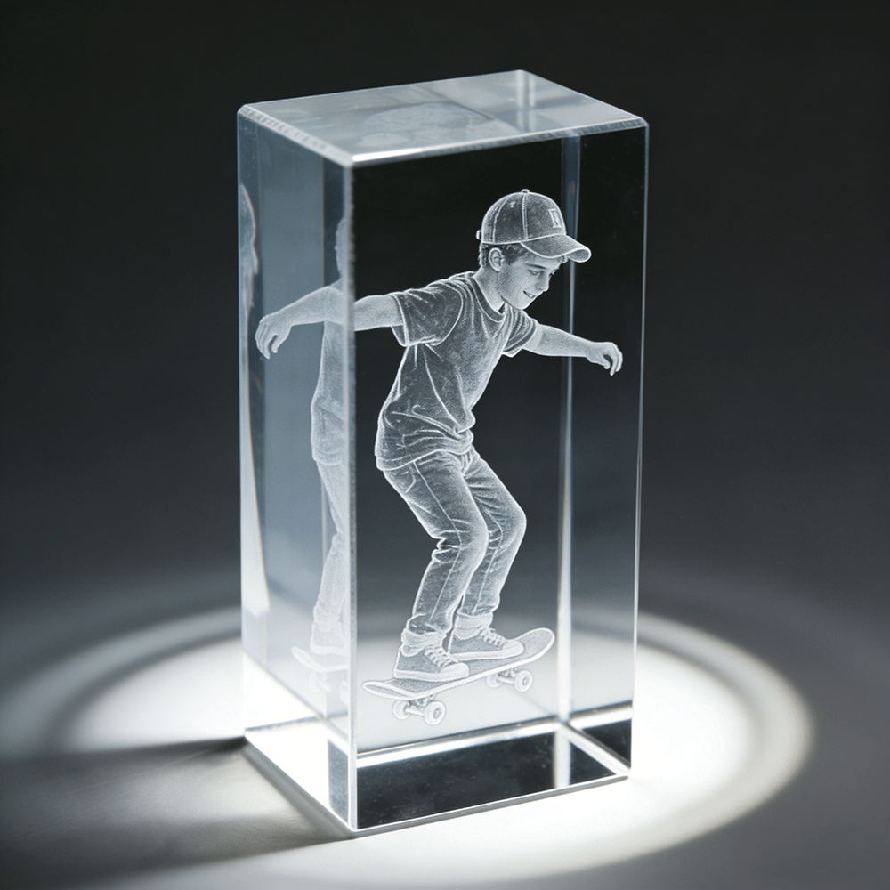 Customize Your Own Statue Figurine, 3D Custom Crystal Photo Statue for Home Decor. Laser-engraved Personalized… - image 4
