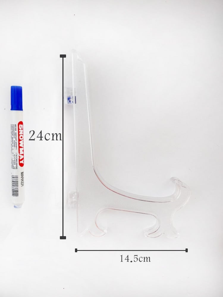 Transparent plastic stand, size 24 cm — product image 4