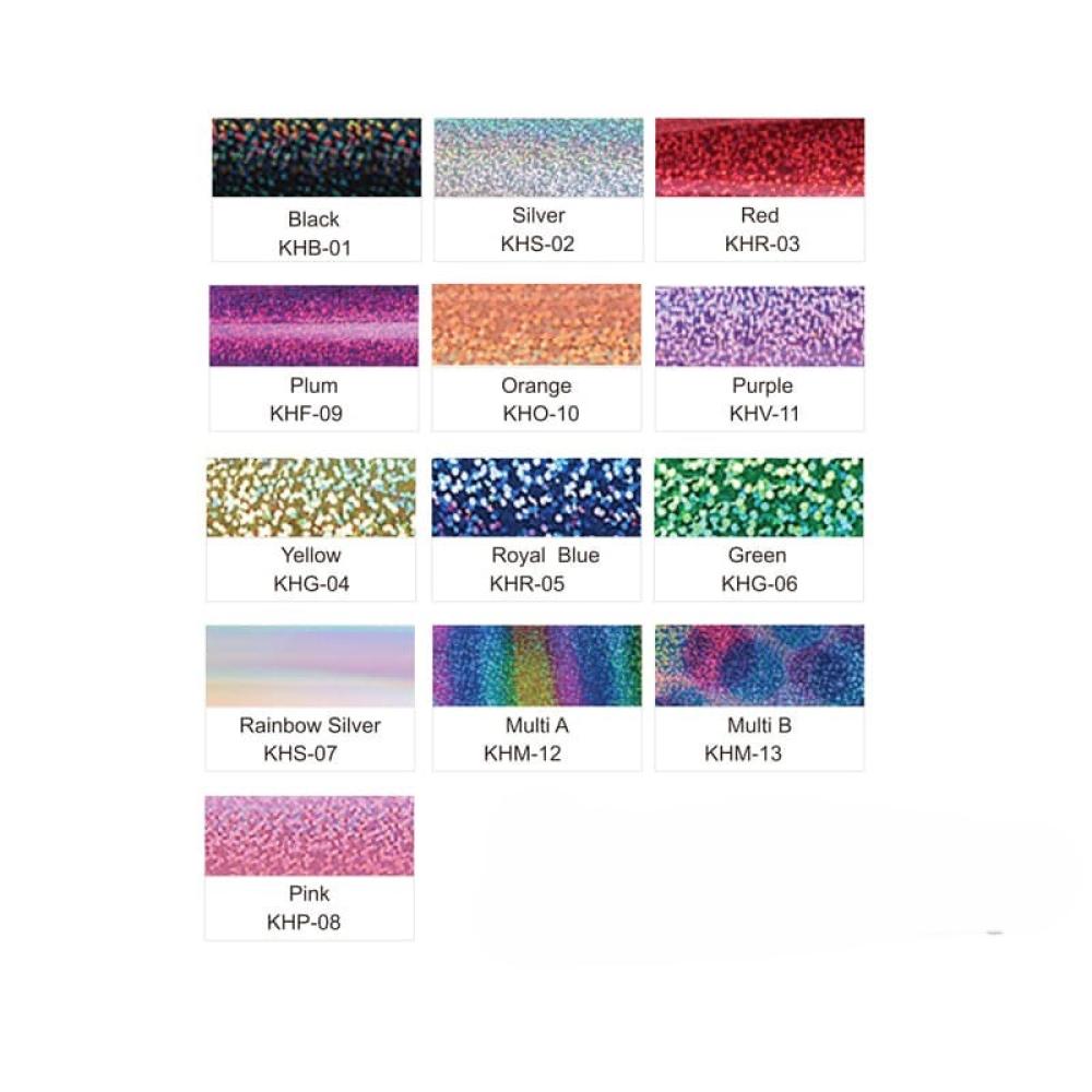 White color changing hologram heat-transfer vinyl — product image 7