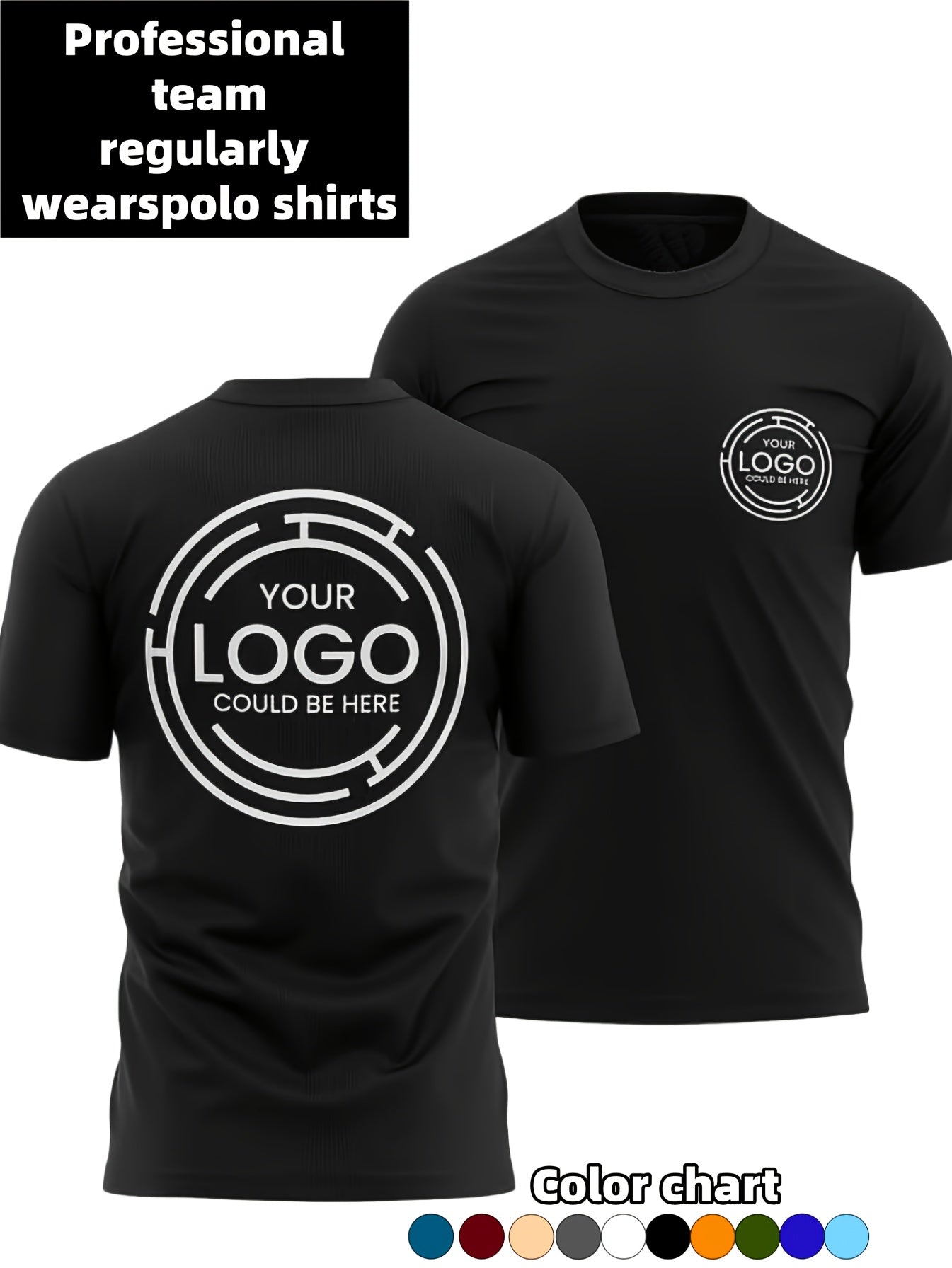 Personalized Logo Apparel – Men'S Custom Casual Athletic T-Shirt, Printable – image 4
