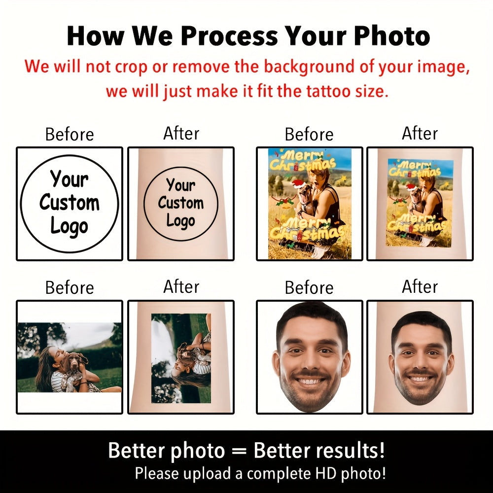 Custom-Printed Temporary Tattoo with Custom Logo or Design - image 4