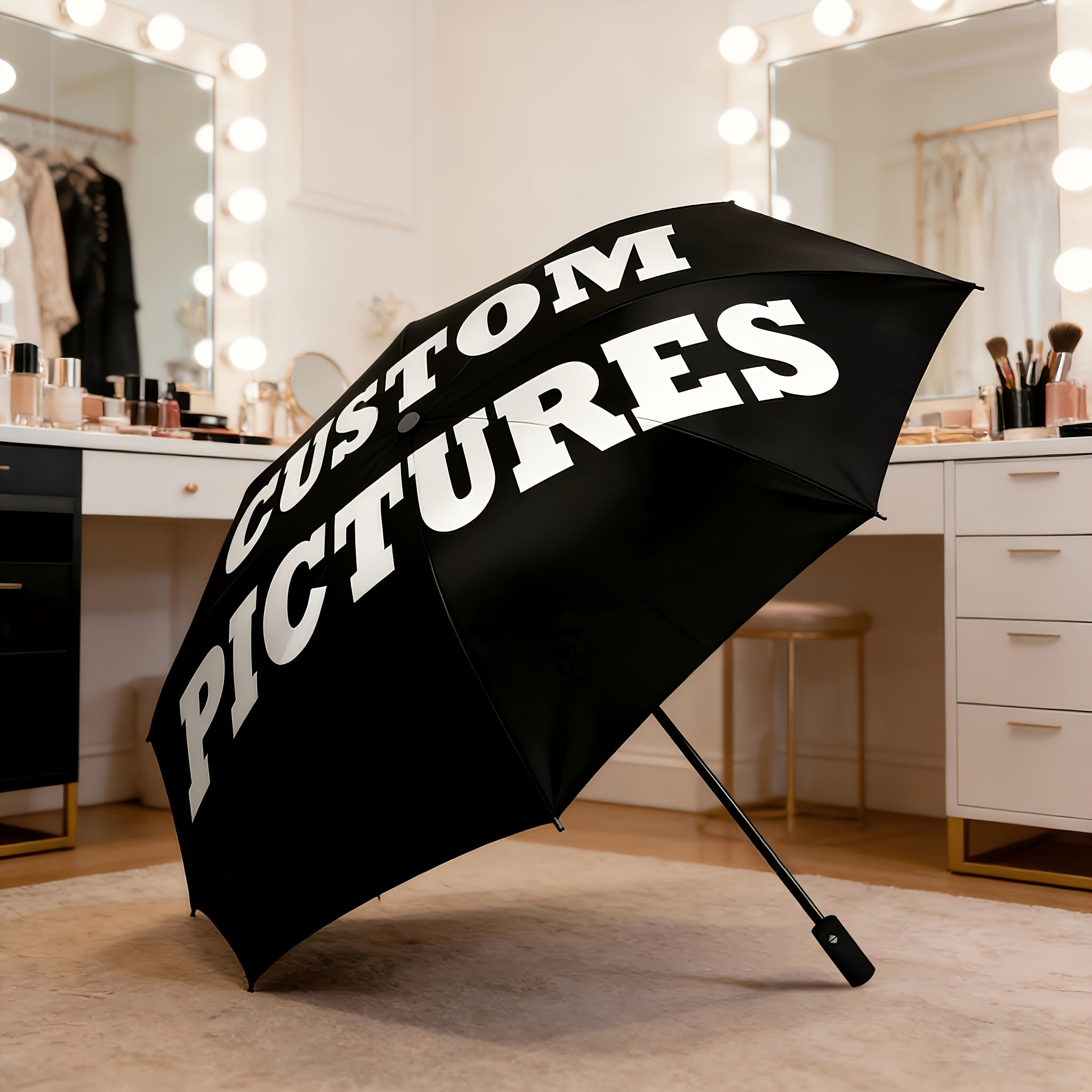 Signature DIY Custom Photo & Text Umbrella, Auto Open & Close, 8-Rib Reinforced Frame, – Event – image 2
