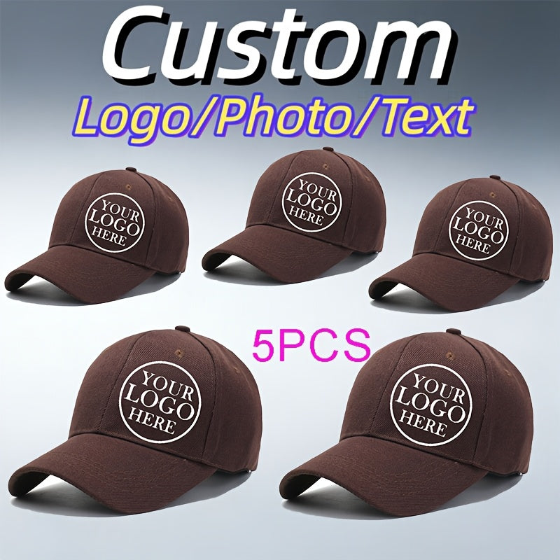 Brand-Forward s Multi-Color Custom Baseball Cap Set, with Logo, Photo, and Text, Unisex – Marketing – image 1