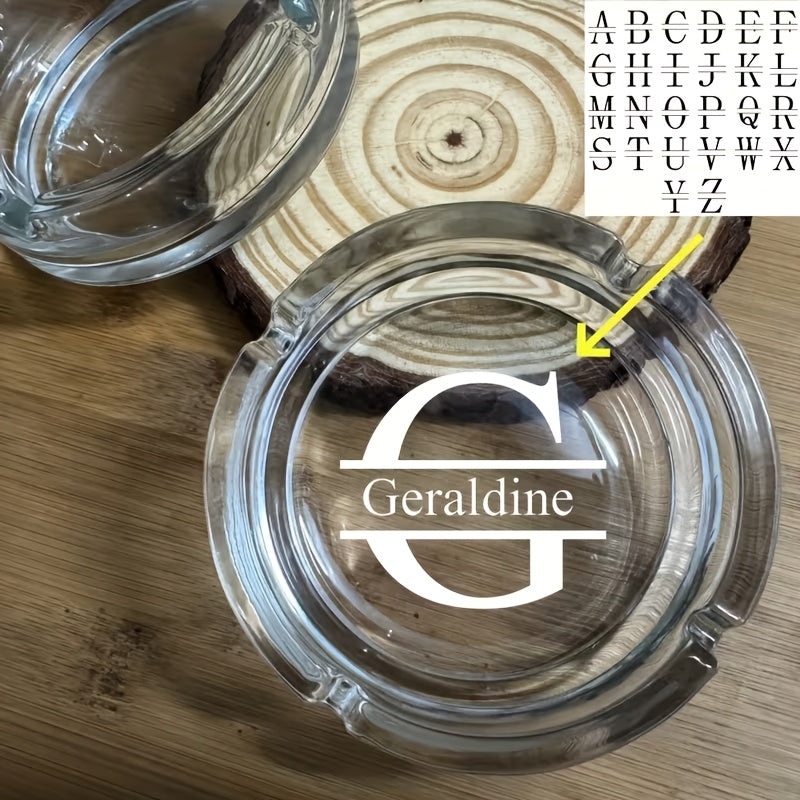 [] Laser Engraved Glass Round Ashtray - Use Your Photos, Text, Or Logo for | Photo-Printed Specialized Promotional – image 2