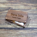 Custom Portable Whole Wood Business Card Case, Men'S And Women'S Business | Photo-Printed Business – image 1