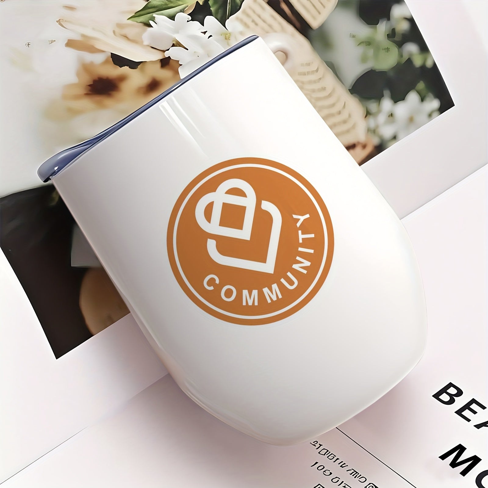 Design-Your-Own Eggshell Cup Insulated Tumbler with Logo, Photo, or Text - Reusable Coffee – Team – image 2