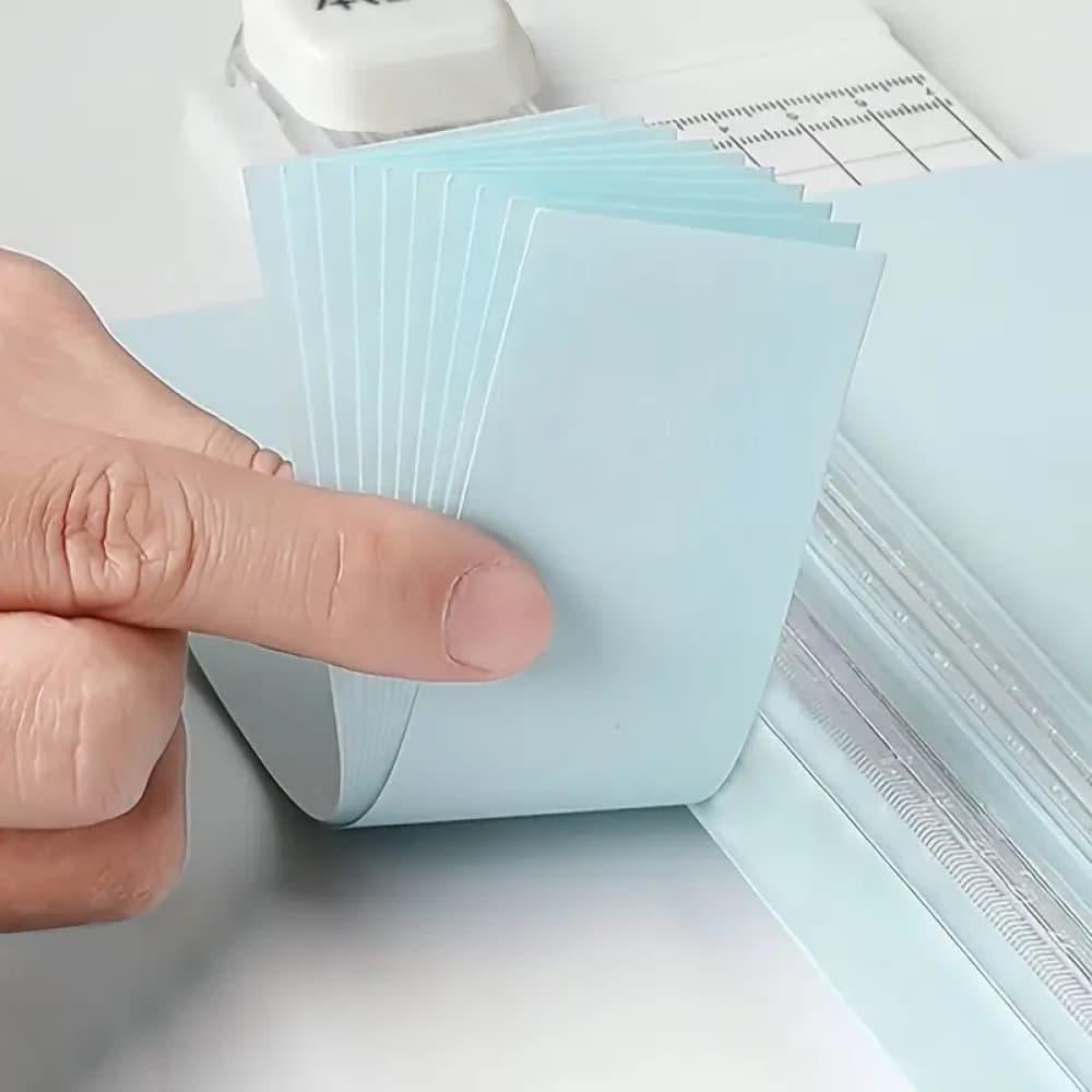 Manual paper cutter, green, A3/A4 size - safe and easy to use — product image 2