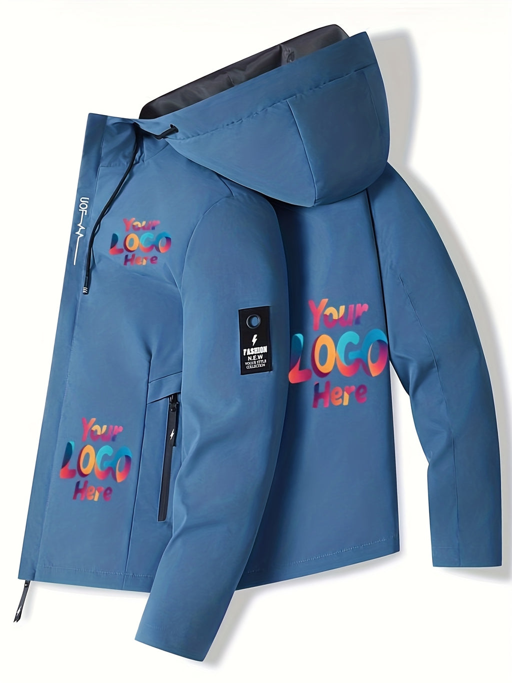Personalized Logo Apparel – Unisex Custom Jacket - Add Your Logo/Text/Design - Soft – image 3