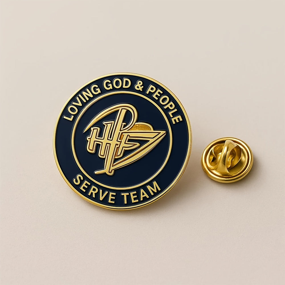 Custom-Printed Corporate Award – [] Stainless Steel Custom Color Logo Pattern Badge, Private – image 2