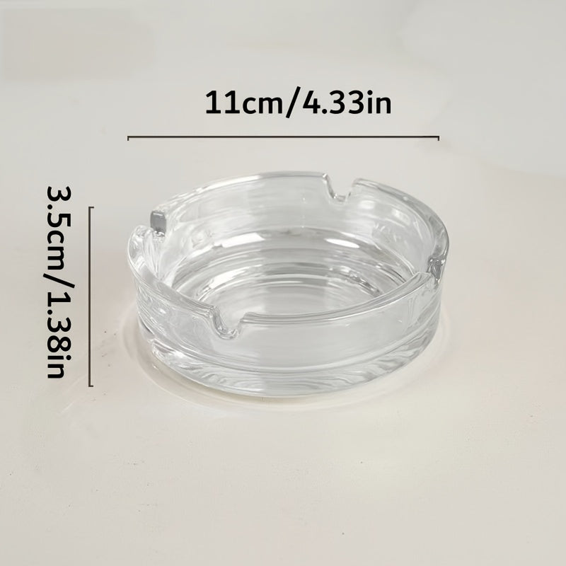 [] Laser Engraved Glass Round Ashtray - Use Your Photos, Text, Or Logo for | Photo-Printed Specialized Promotional – image 3