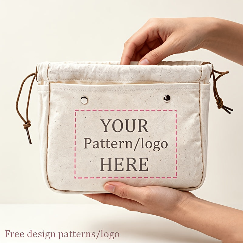 Personalized Specialized Promotional Product – GYTECK Photo/Logo Toiletry Bag - Custom Drawstring Wash Bag with – image 1