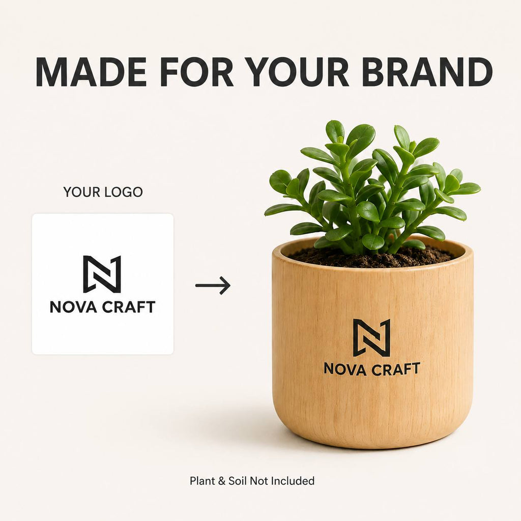 Bespoke Plastic Flower Pot with Custom Logo or Design - image 1