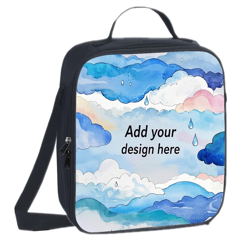 Non-food Contact Digital Printing Fashionable Lunch Bag, Supporting Customization of Images, Texts, Photos, and LOGO - image 1