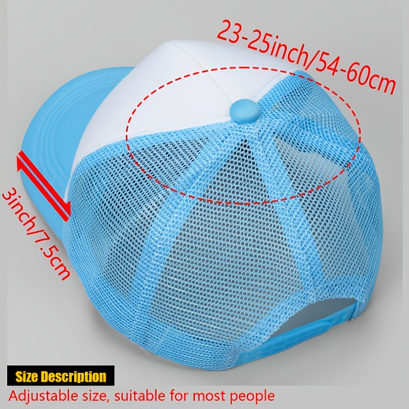 s Baseball Cap with LOGO for You, Adjustable Size Mesh Trucker Hat, 18 Colors | Made-to-Order Logo – image 2
