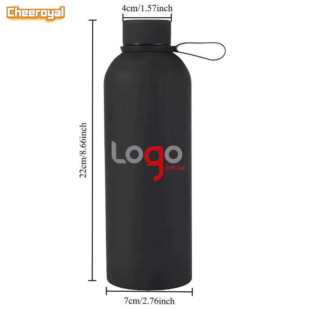 Logo-Ready Tumbler & Bottle – 18oz Stainless Steel Double-Wall Insulated Narrow-Mouth Sports Water – image 2