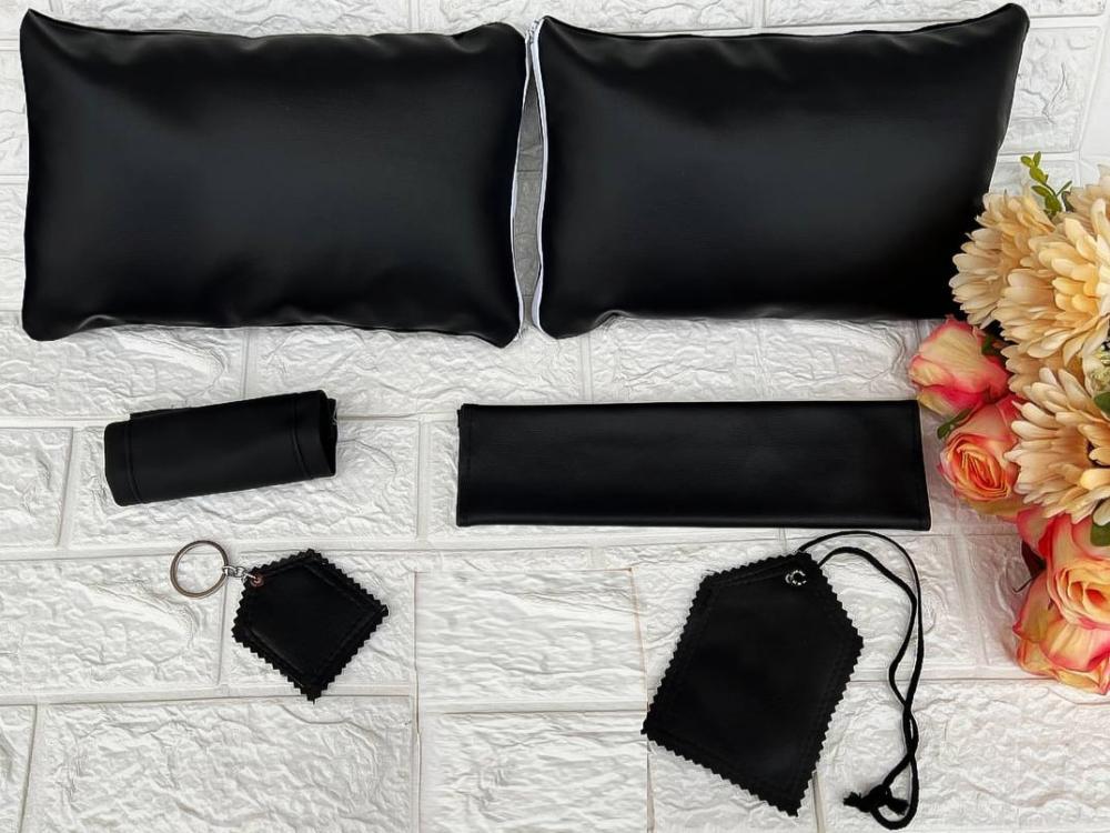 Blank black full leather car accessories — product image 1
