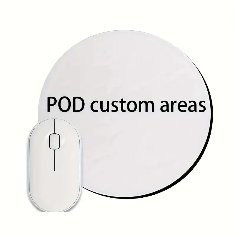 Signature Pattern Mouse Pad - Round Mouse Pad with Non-slip Rubber Base, Patterns or – Event – image 1