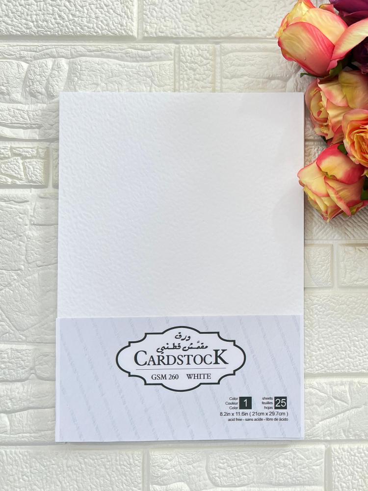 Cotton textured paper, 260 grams, A4 size, pack of 25 sheets — product image 1