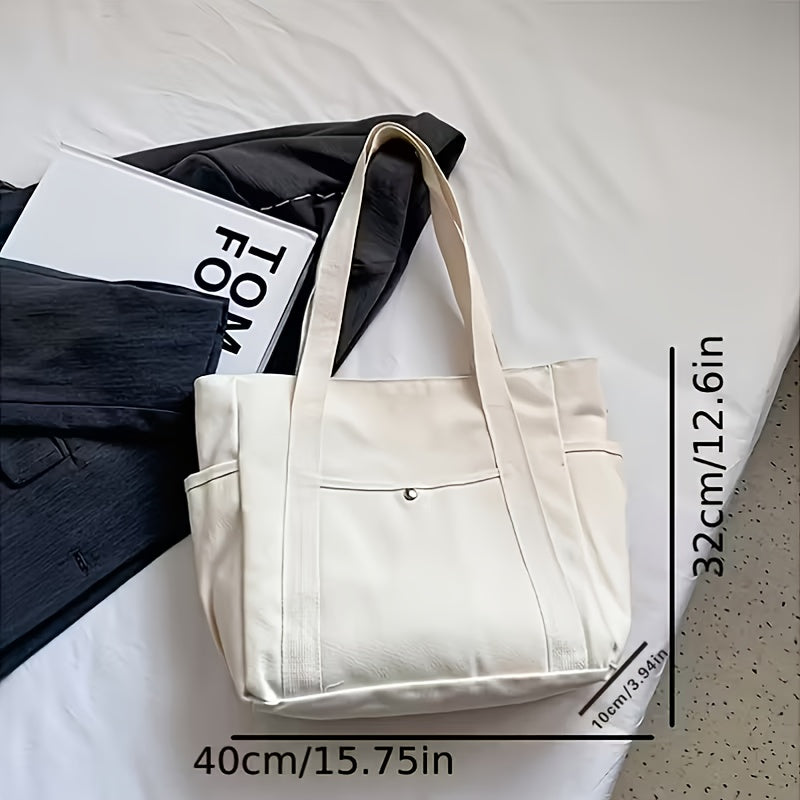 Custom-Printed Branded Bag – Custom Logo And Picture Large Capacity High Aesthetic Tote Bag Zipper – image 4