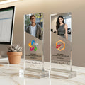 Custom-Printed Corporate Award – Custom Acrylic Decorative Trophy Plaque, Photo, Logo, And Text – image 1