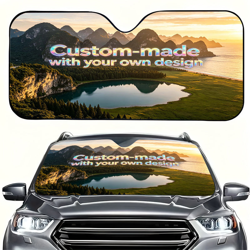 Logo-Ready Specialized Promotional Product – 1pcs Car Sun Visor with Text/Logo/Graphic Printing - Front – image 1