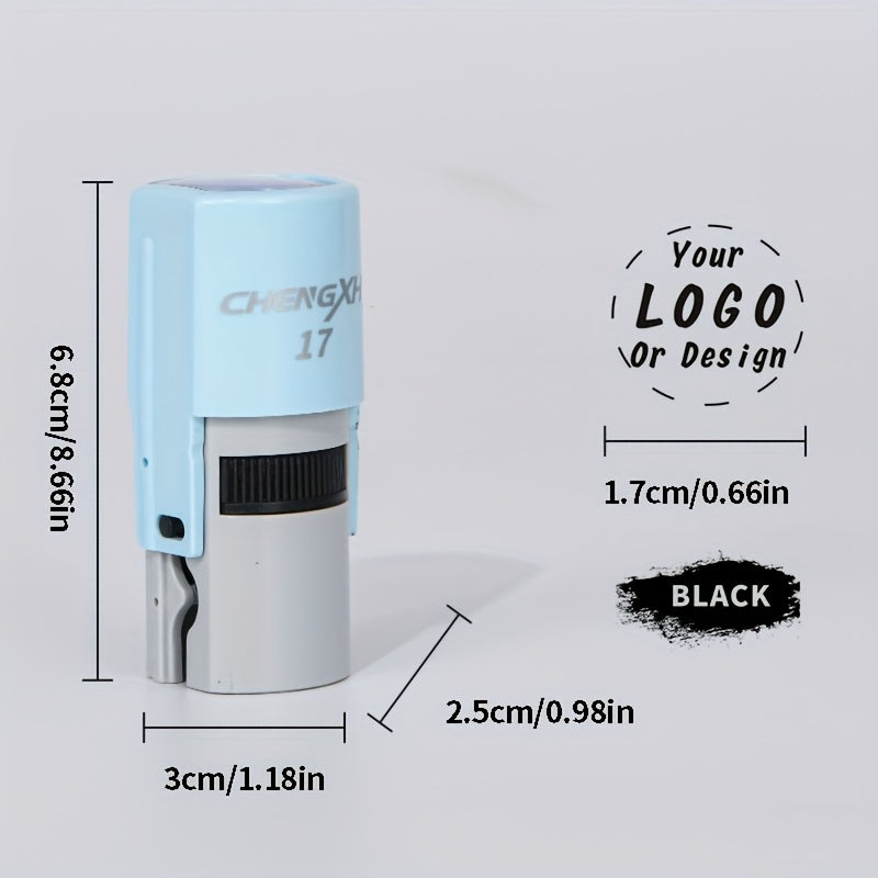 Use Initial/Logo/Small Icon/Artwork Customization - Round Self-Inking Stamp | Business-Ready Packaging & – image 2