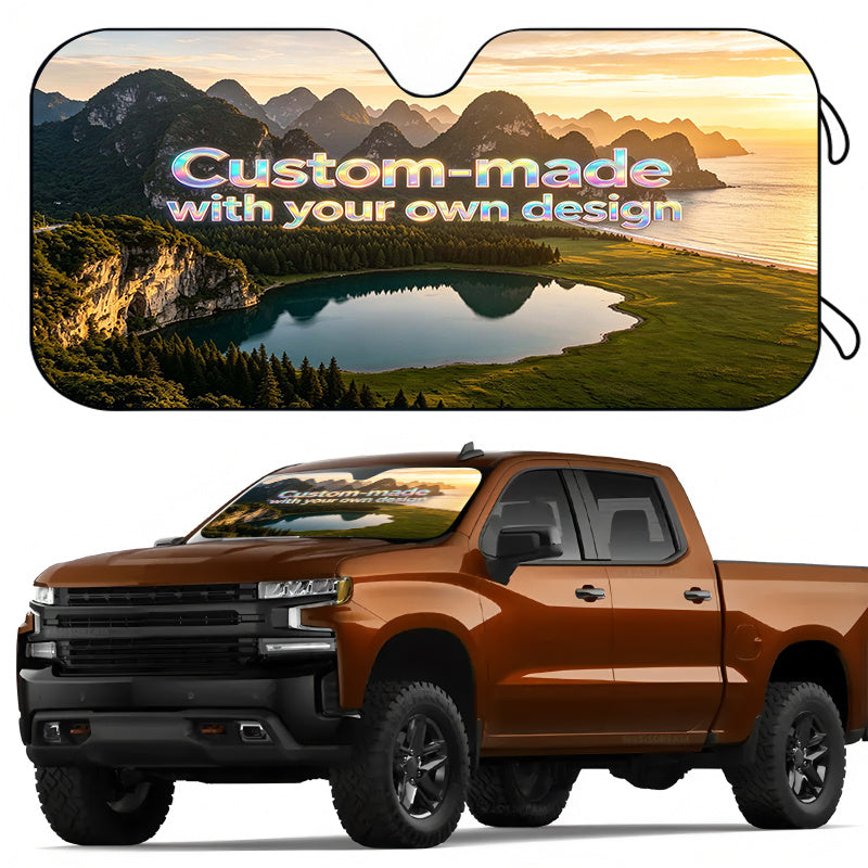 Logo-Ready Specialized Promotional Product – 1pcs Car Sun Visor with Text/Logo/Graphic Printing - Front – image 2
