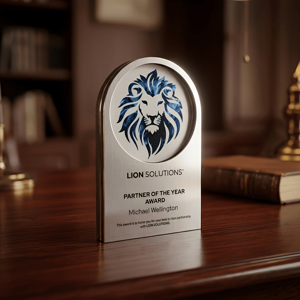 Personalized Corporate Award – 2D Flat Custom Text And Logo, Employee Appreciation And Achievement – image 3