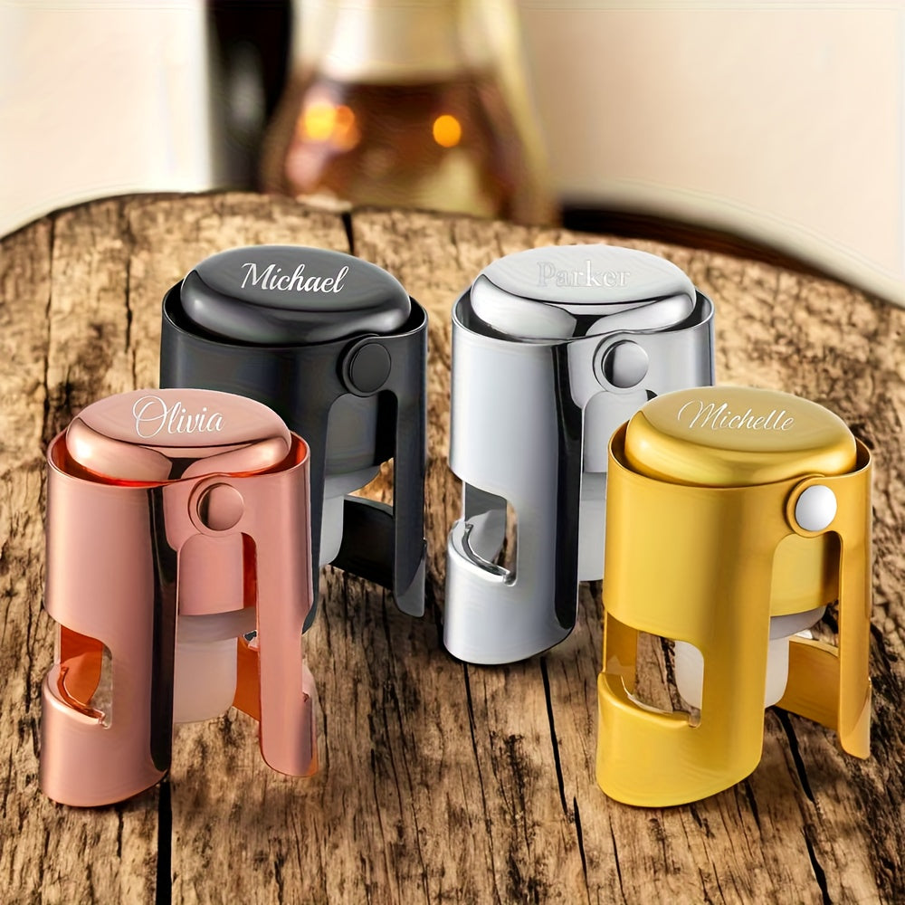 Logo-Ready Stainless Steel Wine Stopper with Custom Logo or Design - image 1