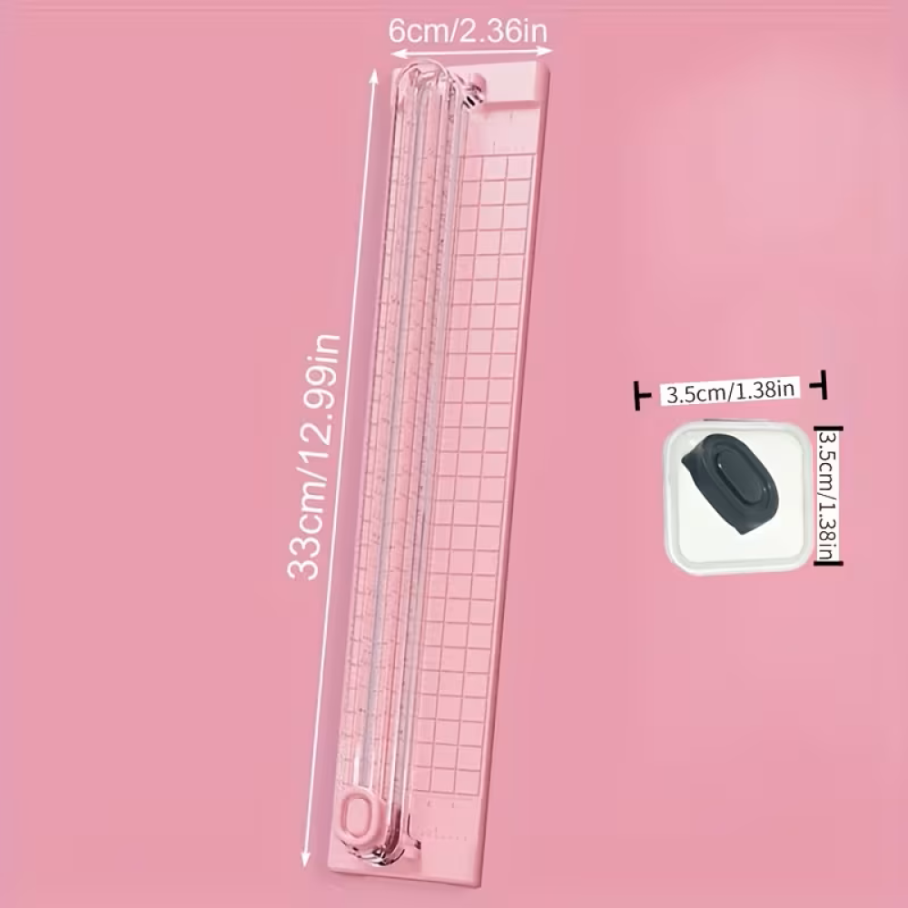Manual paper cutter, black, A3/A4 size - safe and easy to use — product image 2