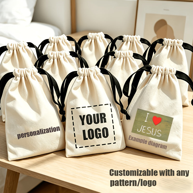 Personalized Event Favor – Gift for Her/Him 10pcs/25pcs Custom Pattern Drawstring Gift – image 1