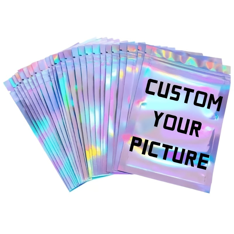 Personalized Packaging & Label – [] Thickened Poreless Colorful Laser Self-Sealing Bag, Jewelry, DIY – image 2
