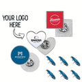 Design-Your-Own Custom 1pc Sublimation Custom Silvery Metal Cufflink Badge Brooch Hot – Team – image 1
