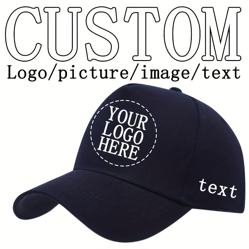 Logo-Ready Logo Apparel – Logo/Text ized Breathable Outdoor Cap - Adjustable Snapback, Logo Printing – image 1