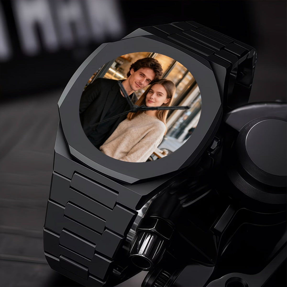 Photo/Text Watch - Dial And Photo Back, Quartz Movement, Men'S And Women'S | Made-to-Order Personalized – image 4