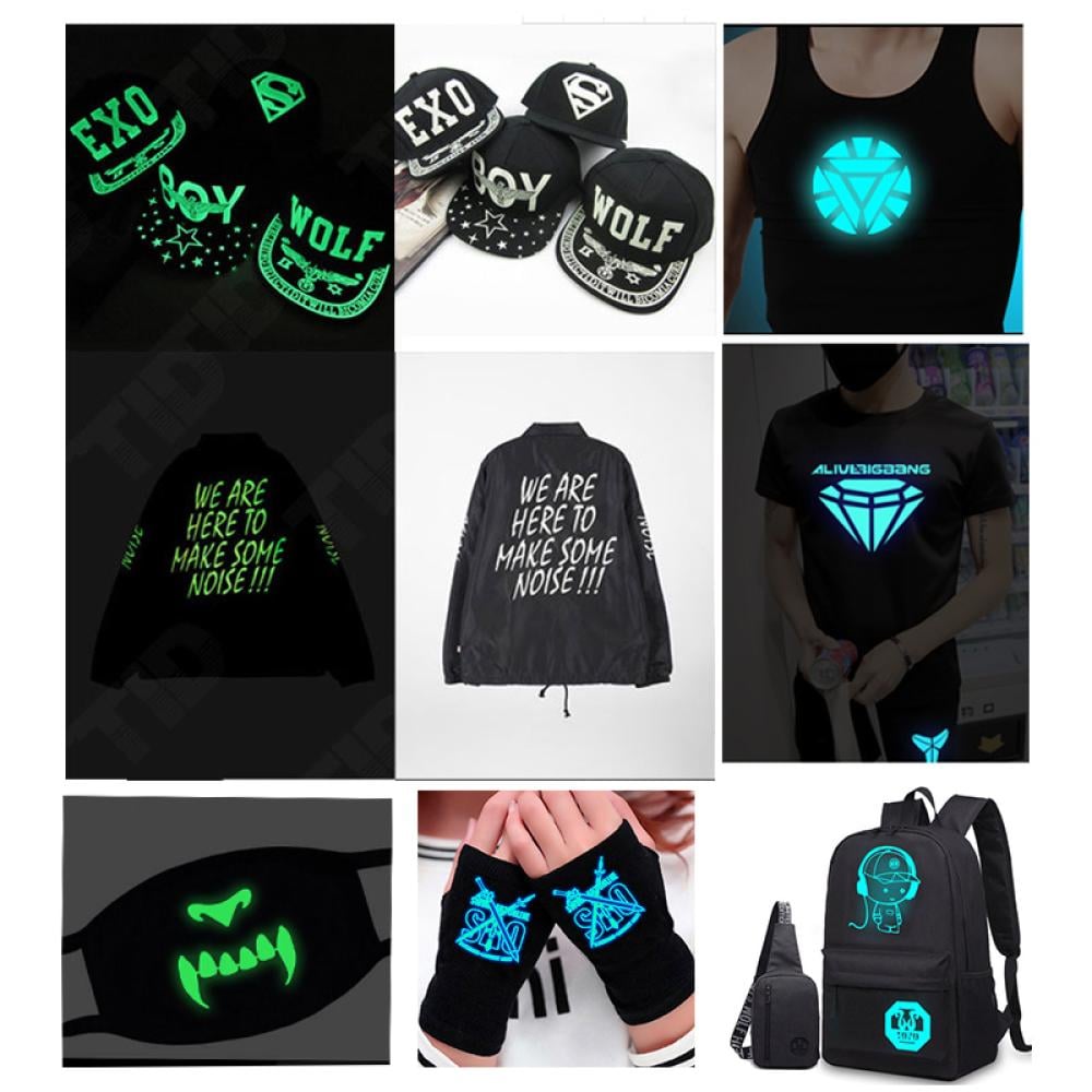 Celestial glow-in-the-dark heat-transfer vinyl — product image 4