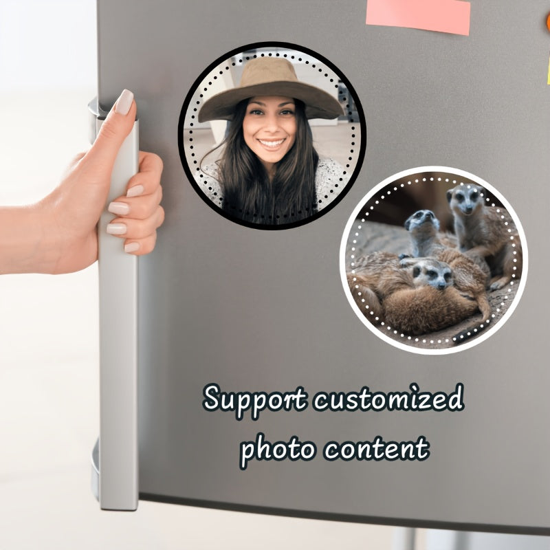 Custom-Printed Specialized Promotional Product – s Set Round Double-Bordered Custom Refrigerator Magnets, – image 2