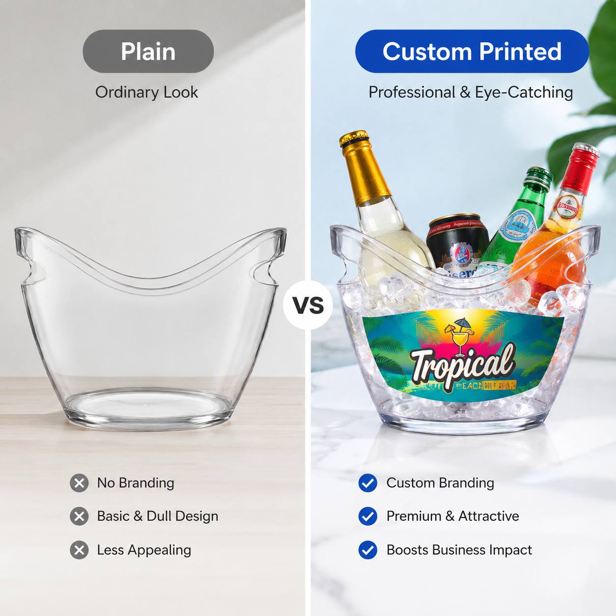 Logo-Ready Ice Bucket with Custom Logo or Design - image 2