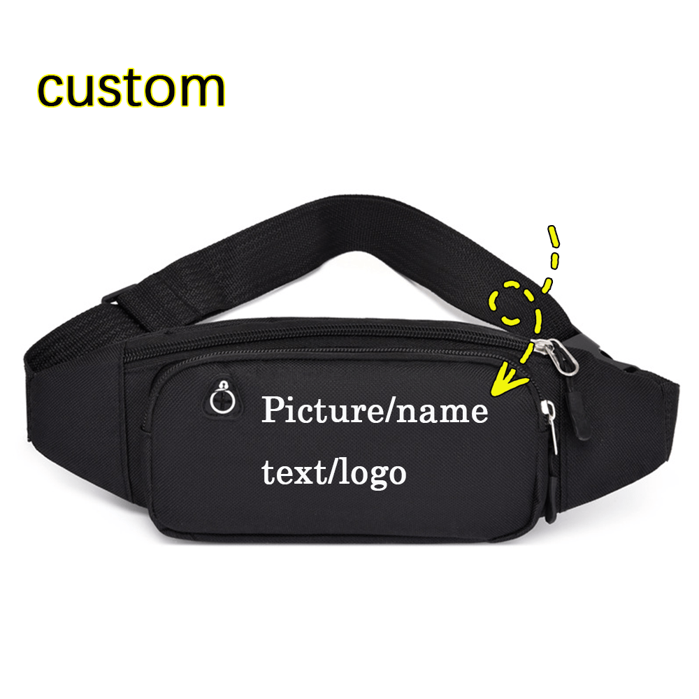 Waist Bag with Text/Image/ Printing - Lightweight Foldable Nylon Belt Bag, | Promotional Specialized Promotional – image 3