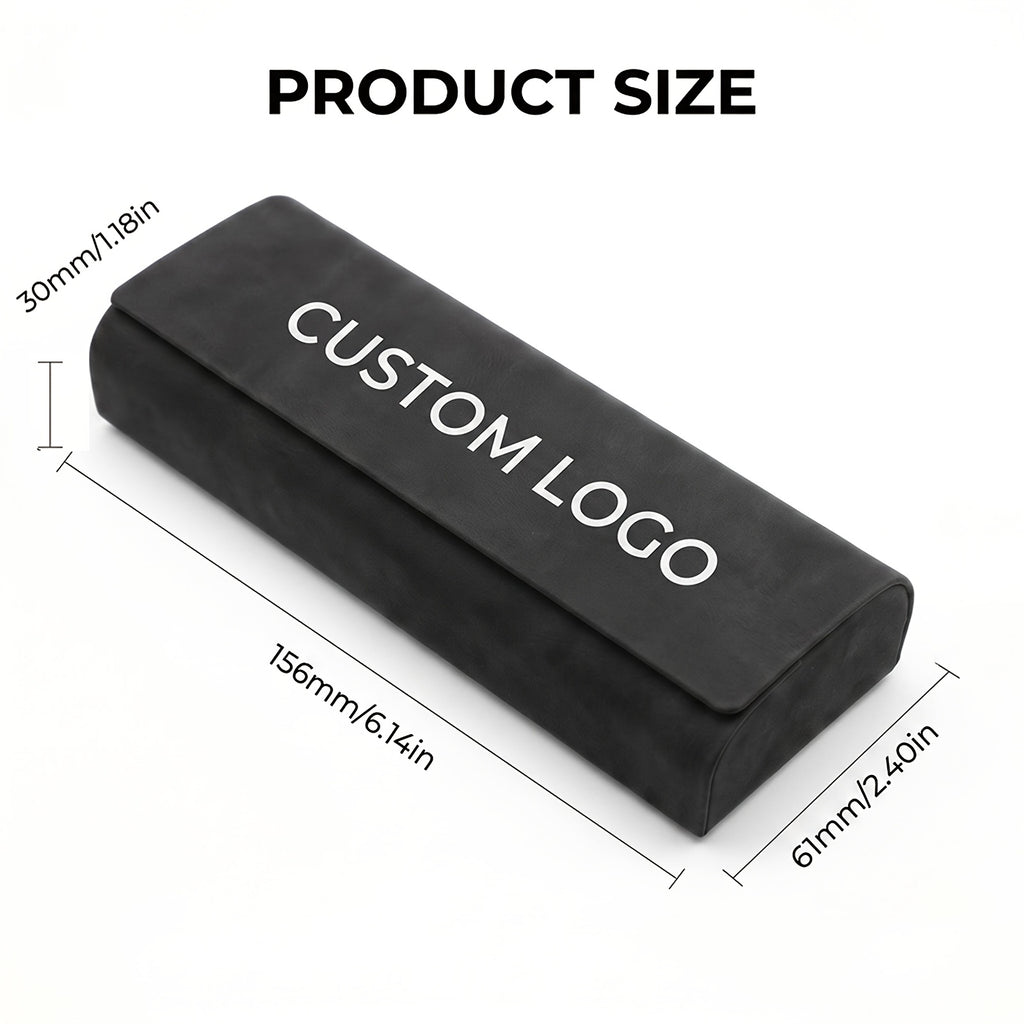 [] 1/2/8/12pcs, Faux Leather Glasses Case, Bespoke Hard Shell Eyewear | Made-to-Order Specialized Promotional – image 2