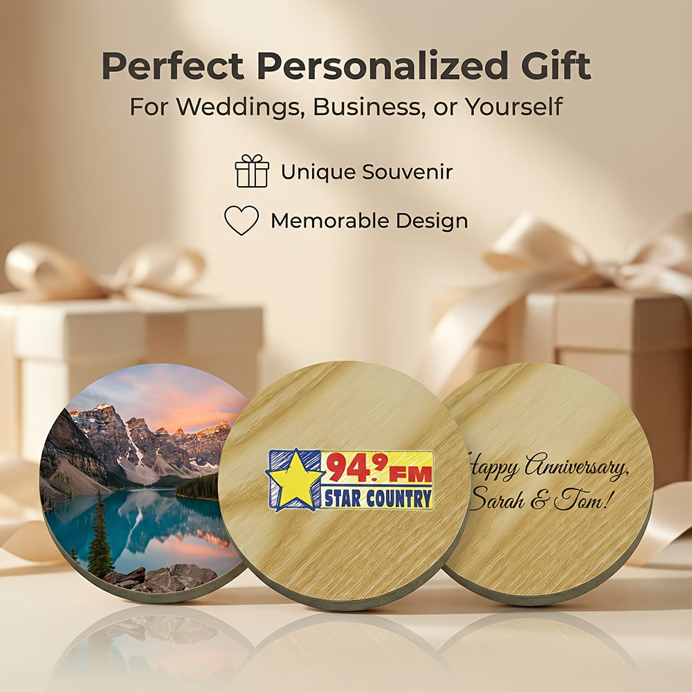 Customizable Wooden Vanity Mirror, Personal Portable Mirror. Promotional Giveaway, Event Gift, Small Event Gift.… - image 2